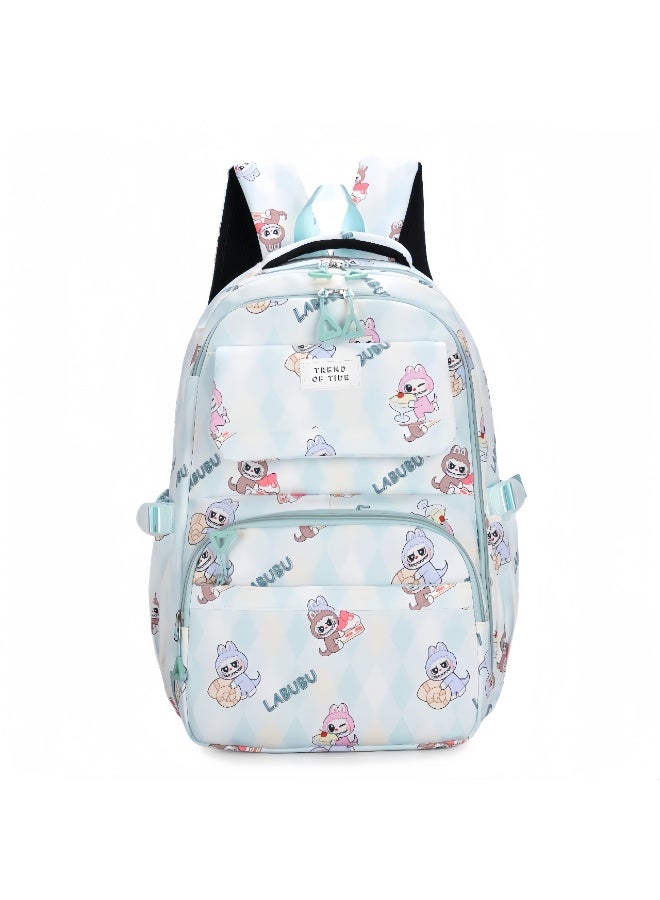 Labubu Children's Backpack Wholesale New Large Capacity Light Refrigerator Door Boys And Girls Backpack Elementary School Schoolbag 47*31*22CM - Image 1