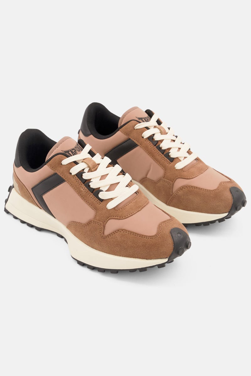 TapouT Men Lace Up Training Sports Shoes, Brown - Image 1