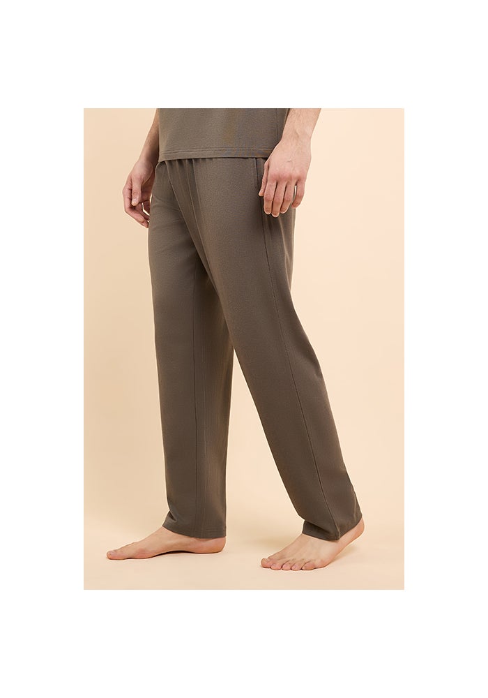 R&B Solid Lounge Pants with Drawstring Waist - Image 3