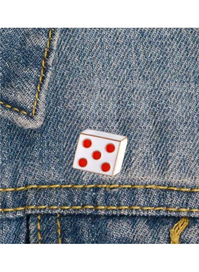 NIBEMINENT Dice Shaped Brooch Pin - Image 3