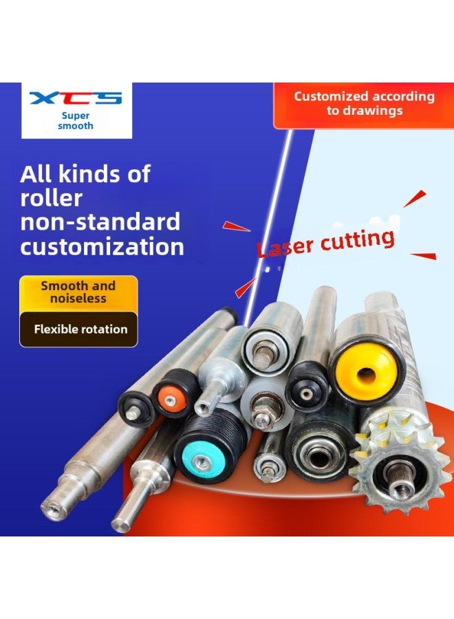 Unpowered Roller Conveyor Belt Galvanized Active Driven Roller Stainless Steel Power Roller Assembly Line Sprocket Roller-Specifications:Printing - Image 2