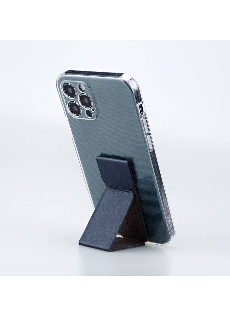 3 Pack Grip Holder Phone Ring Holder Foldable Leather Strap Brackets Universal Kickstand Holder Horizontal And Vertical Mount Phone Grip Compatible With IPhone Samsung Phones Gold Color - Image 1