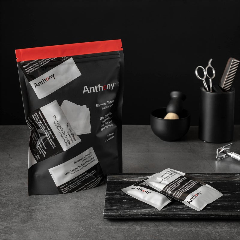 Anthony Body Wipes for Adults Bathing, Post Workout, & A Must Have Camping Personal Care Product – Travel Shower Wipes No Rinse Body Wash – Disposable Wash Cloth Towelettes 12 9”x12.5” - Image 2