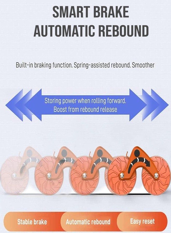 Deoxys Automatic Rebound Aabdominal Wheel, 2023 New Wheels Roller Domestic Abdominal Trainer, Abdominal Roller for Abdominal Training with Sturdy Double Wheels and Automatic Rebound* - Image 4