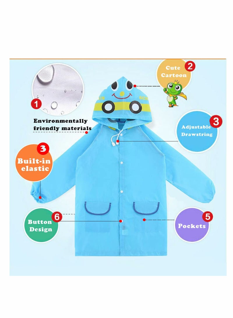 Children's raincoats Cartoon Kids Rain Jacket Boys Girls Hooded Rain Poncho Outdoors Kids Transparent Raincoat Student Rain Suit Waterproof Durable Windbreaker  - Image 5