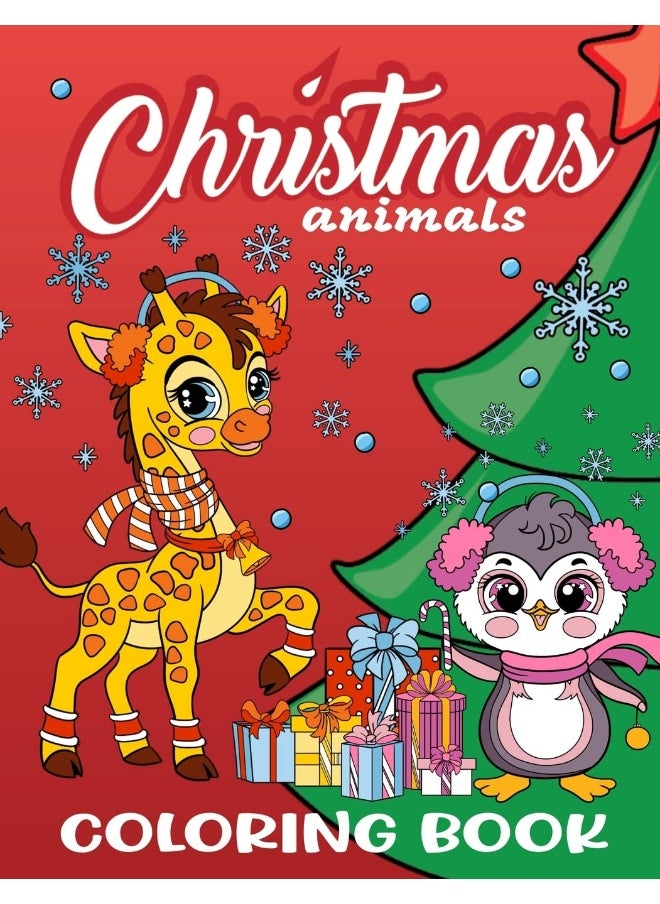 CHRISTMAS ANIMALS COLORING BOOK FOR KIDS  - Image 1