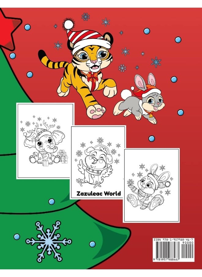 CHRISTMAS ANIMALS COLORING BOOK FOR KIDS  - Image 2