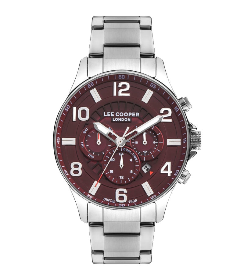 LEE COOPER Men’s Multi Function Red Dial Watch – LC07802-380 - Image 1