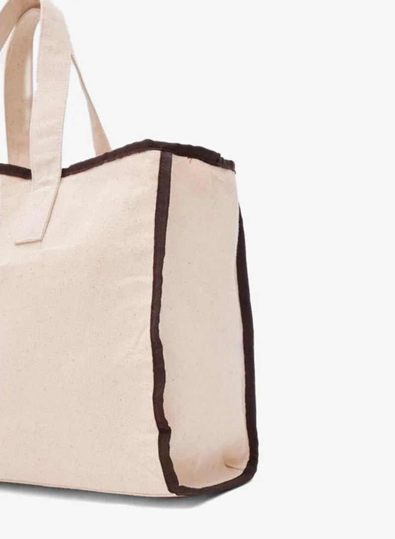 Shule Bags  Arc X Large Canvas Tote Bag Brown for Women | Best Price UAE
