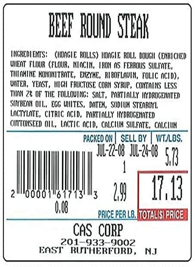 VisionTechShop LST-8020 Printing Scale Label, 58 x 60 mm, UPC/Ingredients 12 Rolls of 500 Labels - Image 4