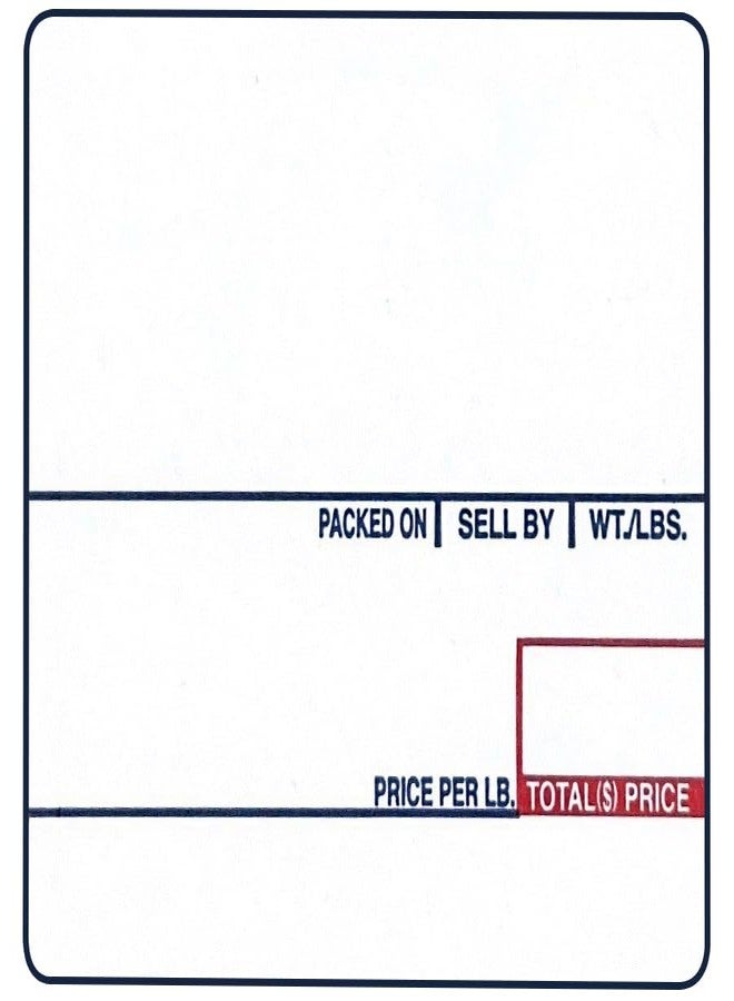VisionTechShop LST-8020 Printing Scale Label, 58 x 60 mm, UPC/Ingredients 12 Rolls of 500 Labels - Image 1