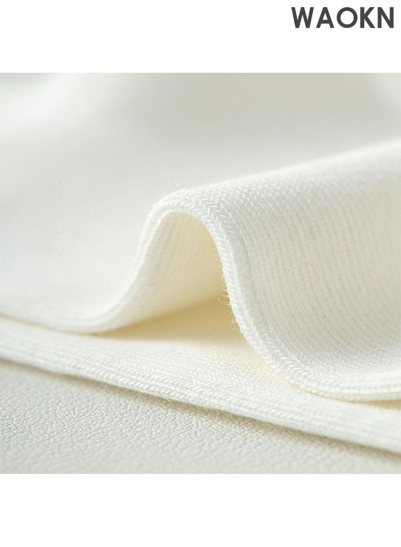 WAOKN Breathable mid size solid color socks, pure cotton comfortable socks, quick drying and sweat absorbing, odor and bacteria resistant, casual and fashionable socks, suitable for all seasons, both men and women, suitable for business, sports, work, fitness, etc. - Image 3