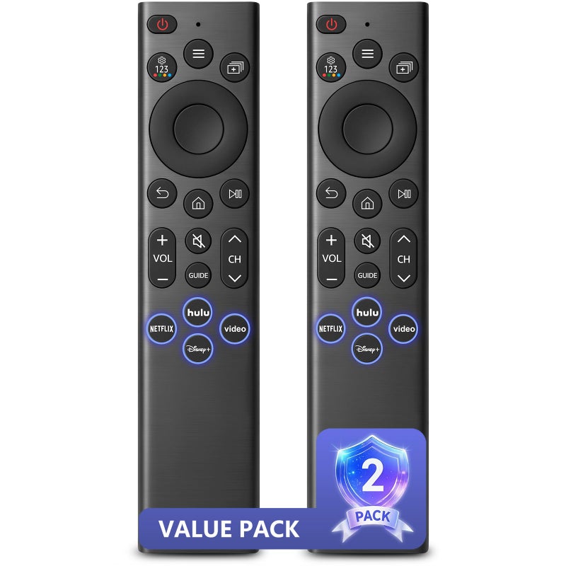 TOPKIND Replacement for Samsung TV Remote Control (2-Pack), Universal Remote Compatible with All Samsung 4K 8K UHD Frame/Crystal/Curved/QLED/OLED Smart TVs - Image 1