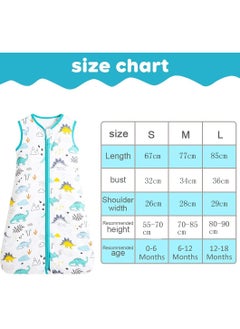 Baby Sleep Sack, 100% Cotton Baby Sleeping Bag Sleeveless, Unisex Baby Sleeping Sack , Size S - pzsku/Z6C525457543552516C5FZ/45/_/1716436666/abc294f4-73dc-42d3-9104-646d4b08ccb1