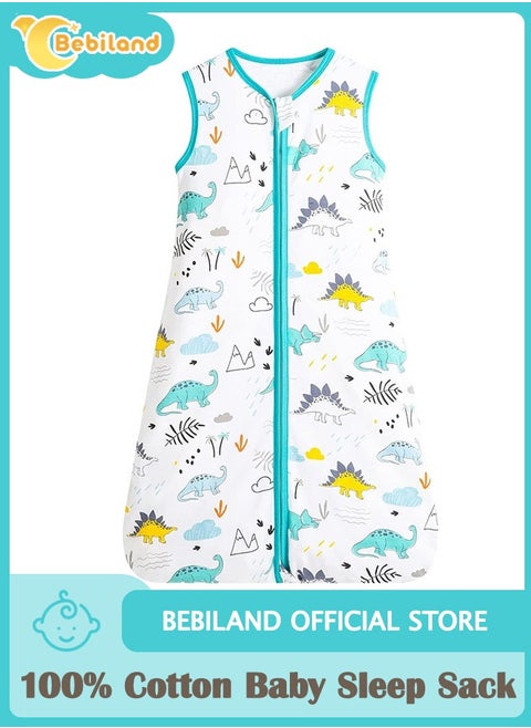 Baby Sleep Sack, 100% Cotton Baby Sleeping Bag Sleeveless, Unisex Baby Sleeping Sack , Size S