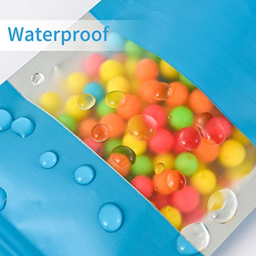 TRUE SHOP THE ULTIMATE SOLUTION FOR FOOD STORAGE - FOIL POUCH STAND-UP BAGS WITH SELF-SEALING TECHNOLOGY MATT BLUE (5INCHX8INCH) (250 GM, 20, count) - Image 4