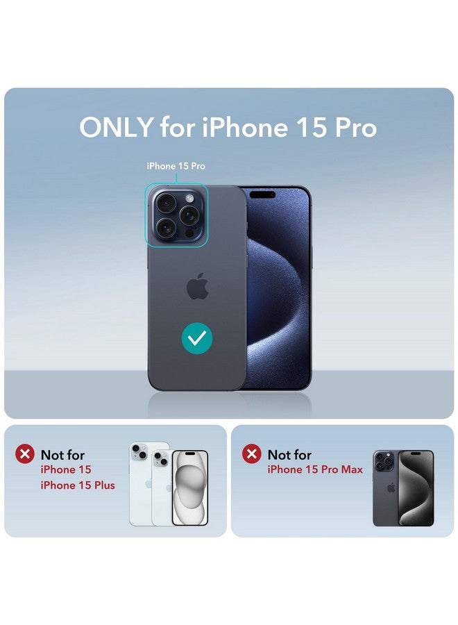 ESR ESR for iPhone 15 Pro Case with MagSafe, Supports Magnetic Charging, Slim Liquid Silicone Case, Shock Absorbing, Screen and Camera Protection, Cloud Series, Black  - Image 1