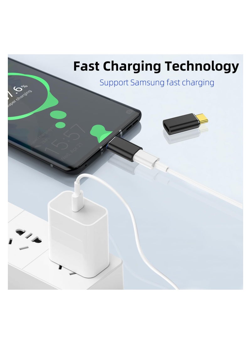 SYOSI - USB-C Male to Lightning Female Adapter (2 Pack), PD Fast Charging & Data Transfer, USB Type C Charger Connector Compatible with iPhone 15/15 Plus/15 Pro/15 Pro Max, iPad Air, Other Type C Device - Image 1