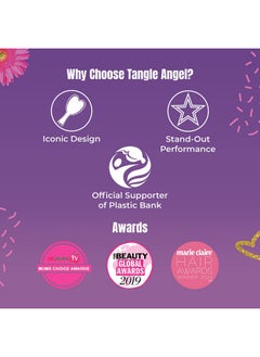 Tangle Angel Pro Rose Gold Detangling Hair Brush, Best Detangler Comb For All Hair Types Inc Tangled, Thick, Long, Curly, Wet, Dry & Damaged Hair, Hair Extensions. Gift For Women  - Image 5