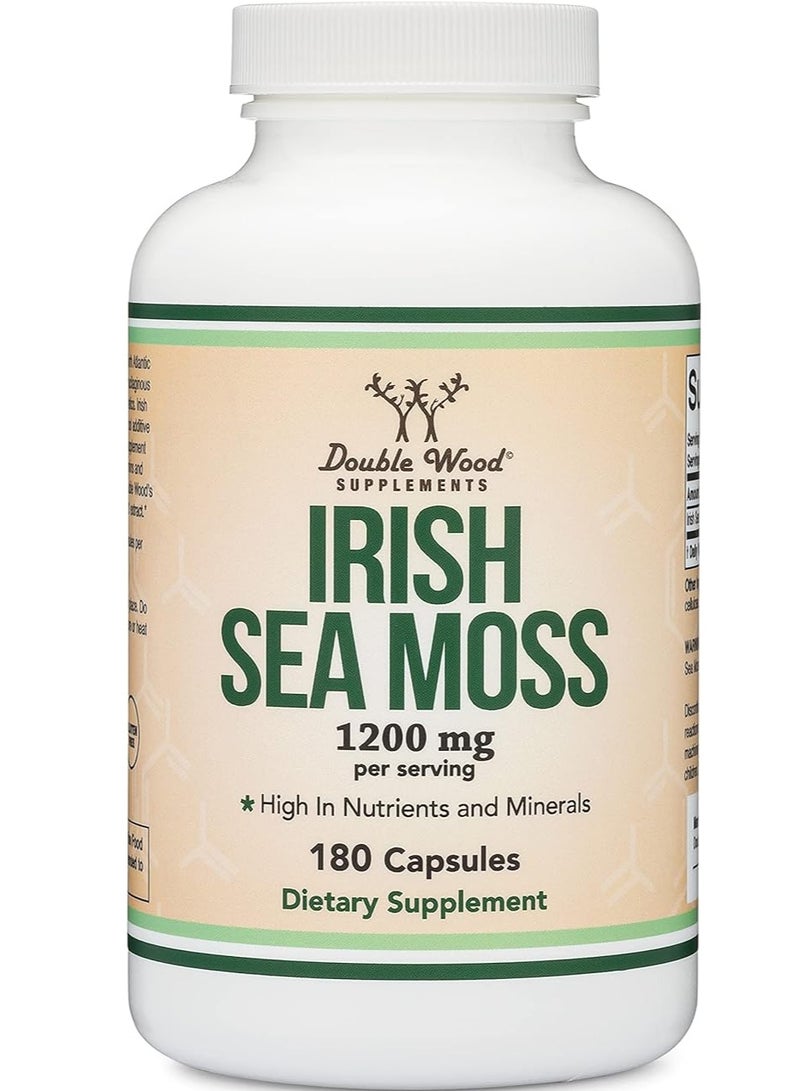 Double Wood Supplements Doublewood Irish Sea Moss 1,200mg 180 capsules - Image 5