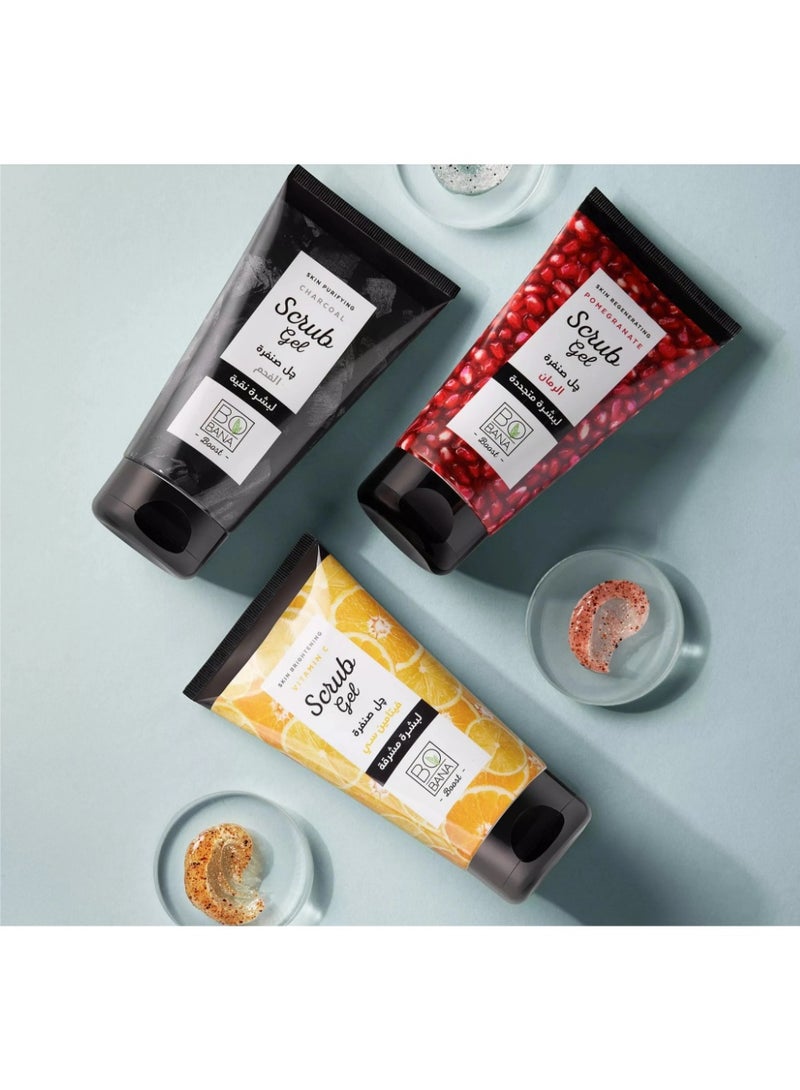 بوبانا مقشر جل فيتامين سي - مقشر مُشرق  للوجه والجسم - (150 مل) - Image 2