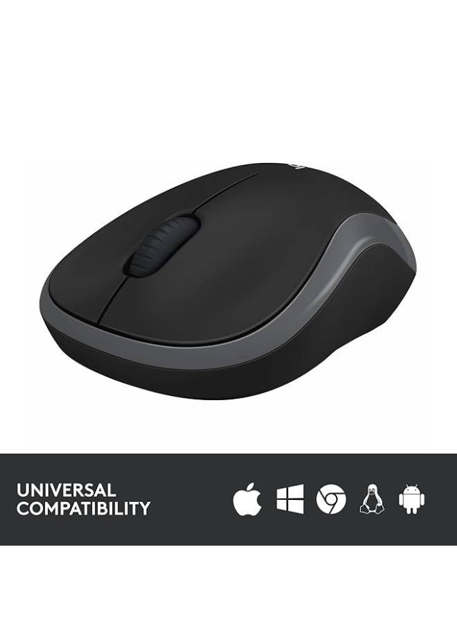 Logitech M186 Wireless Optical Mouse (1000 DPI, Smooth Cursor Control, ) Gray / Multicolour - Image 3