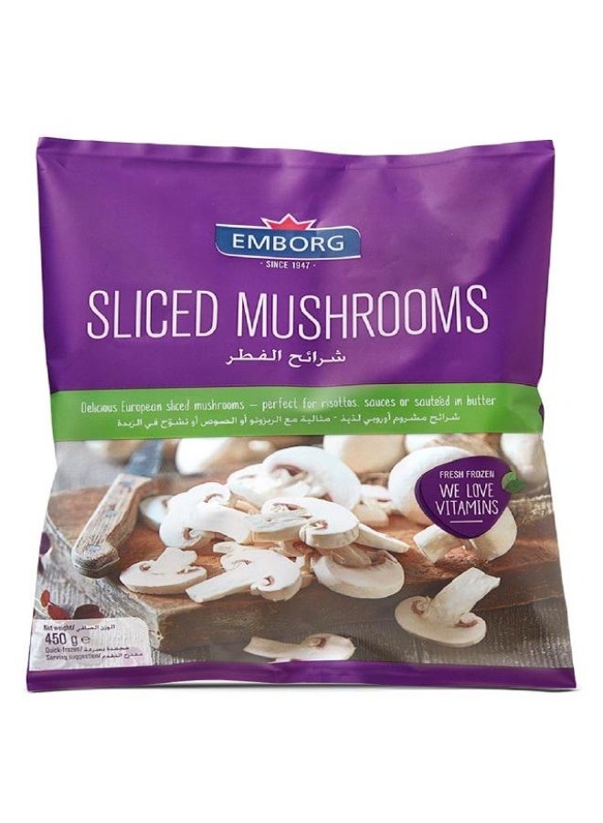 Sliced White Mushrooms, 450g, Belgium