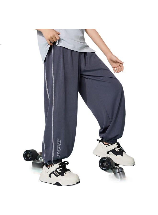 Ask Junior Kids Summer Elastic Sports Casual Long Pants With Texture Feeling And Mosquito Repellent For Teenagers - Image 2