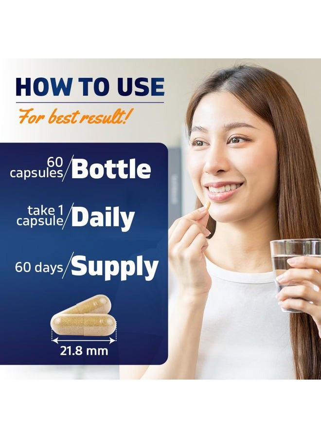 Vitamatic مستخلص جذر أشواغاندا KSM-66 + بيوبيرين - 600 ملغ، 60 كبسولة نباتية (1200 ملغ لكل 2 كبسولة) - Image 3