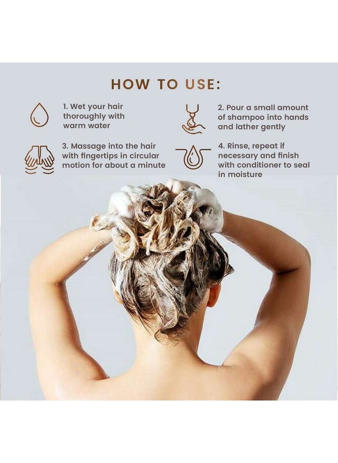 Max Green Alchemy MGA Vegan Hair Shampoo - Organic Formula for All Types of Hair | With Natural Herbal Scent for Men & Women | Parabens Silicone & Sulfate Free Dandruff Shampoo Provides Frizz control | 8.8 Fluid Ounce  - Image 3