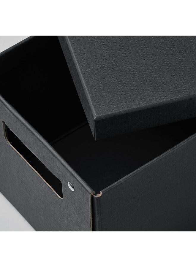 زبون صندوق تخزين مع غطاء، لون أنثراسيت، 18×25×16 سم - Image 5