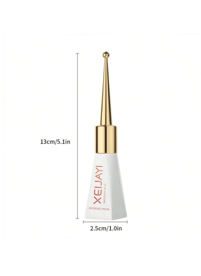 XEIJAYI Long-Lasting Black Gel Nail Polish Manucure 10ml UV-LED Soak Off  - Image 4