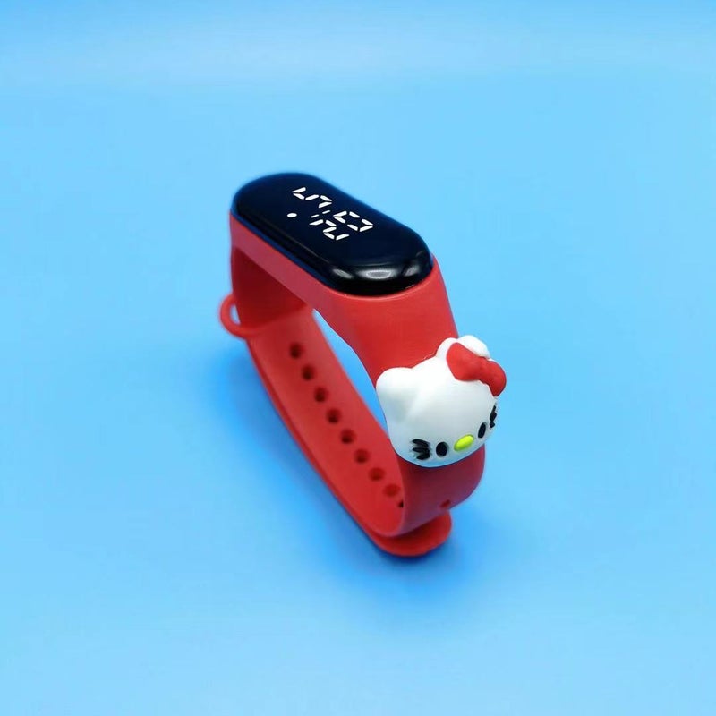 Crayon Shin-chan LED Waterproof Kids Watch Red-KT Cat