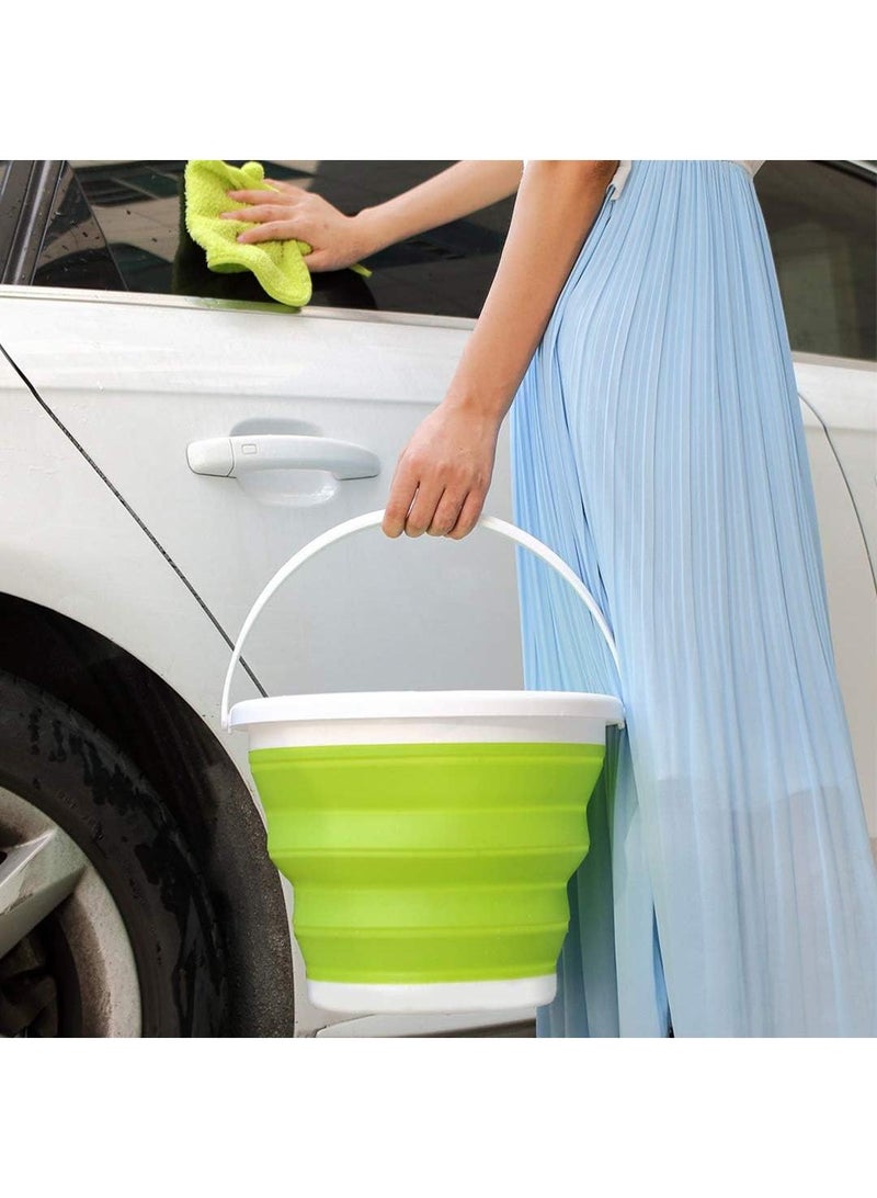 Y&D Outdoor Fishing Travel Home Portable Folding Silicone Large Capacity 10L Bucket  - Image 3