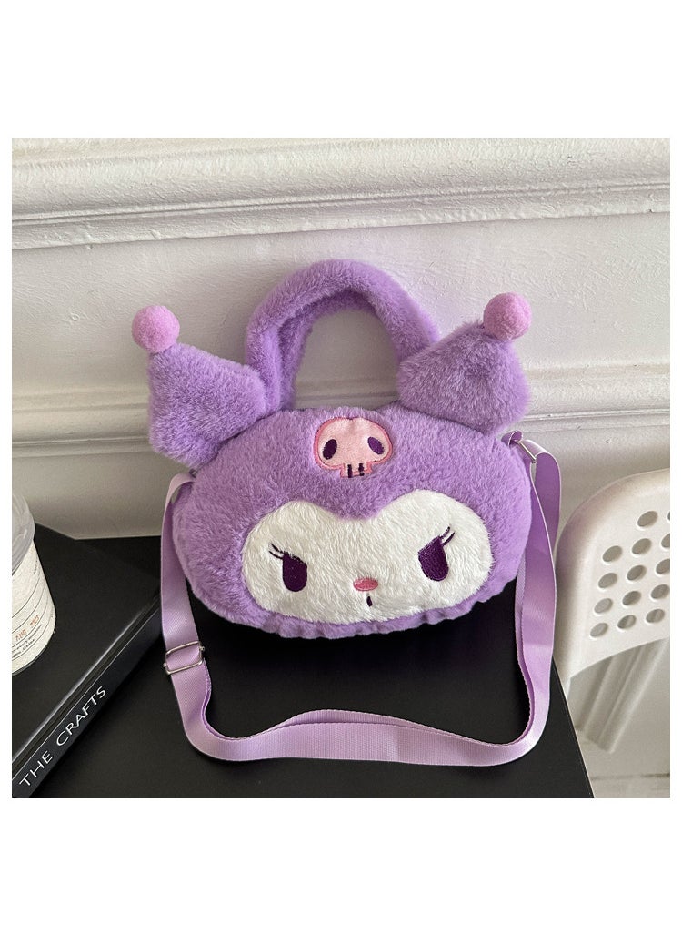 Generic - Cute Fluffy Bunny Shoulder Bag for Birthdays Purple (presale) - Image 1