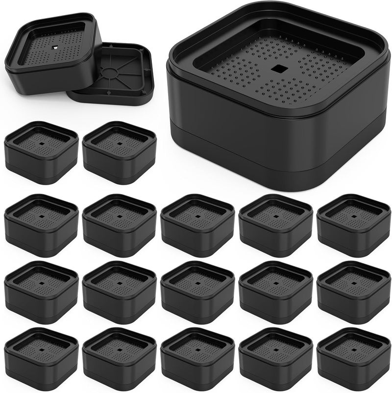 appacare 20 Pack Furniture Risers Adjustable Bed Risers Desk Leg Risers 1.38",Bed Lifts Risers Square Bed Raising Blocks for Table/Desk/Couch/Chair/Sofa/Bed/Cabinet - Image 1