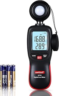 Wintact Wintact Digital Illuminance Light Meter Handheld with Thermometer Ambient, Lux Meter Range up to 200,000 Lux,  - Image 1