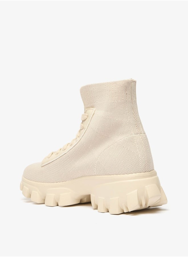 MISSY Women's Textured Ankle Boots with Lace-Up Closure  - Image 3