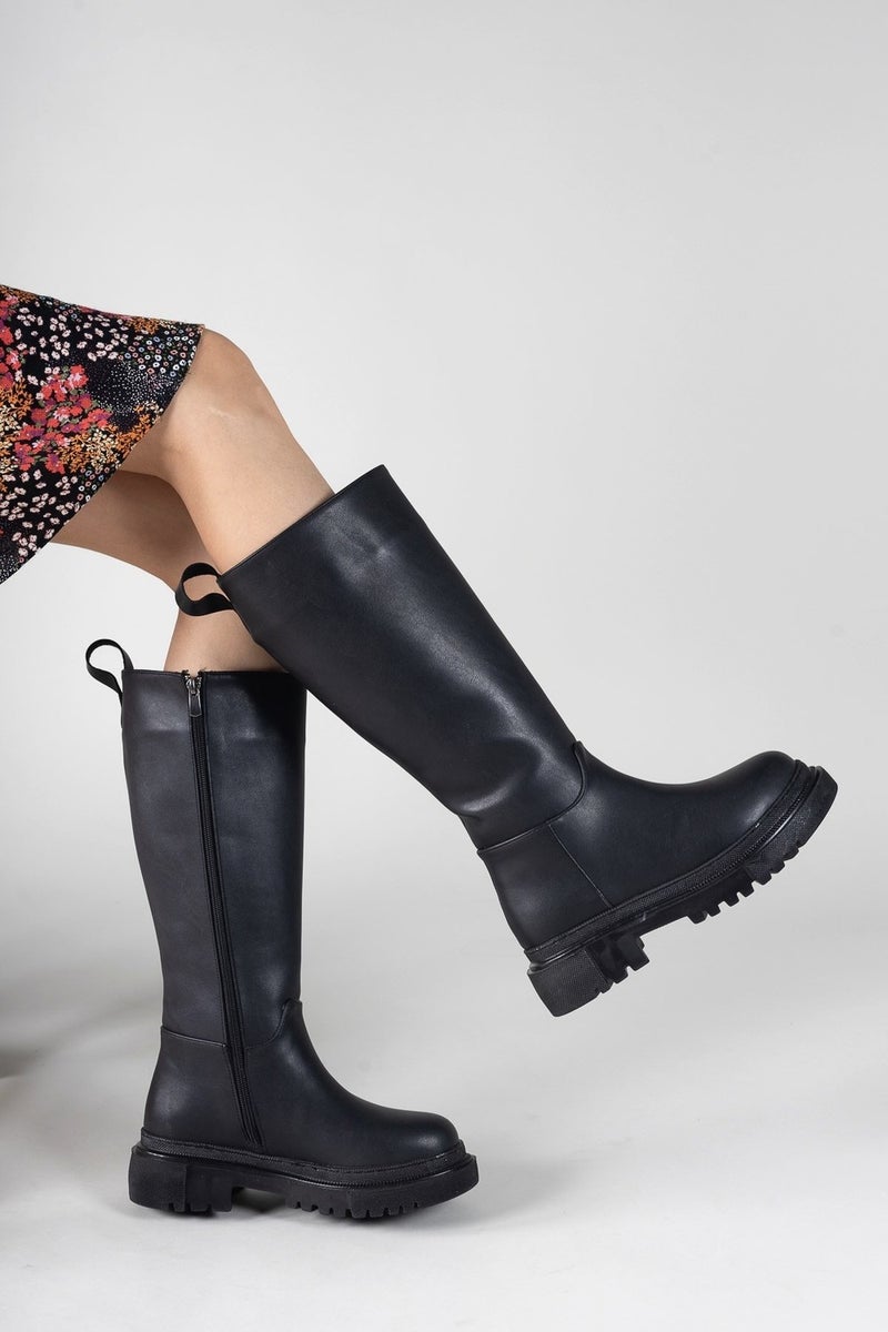 Riccon Black Skin Women's Boots 0012360  - Image 3