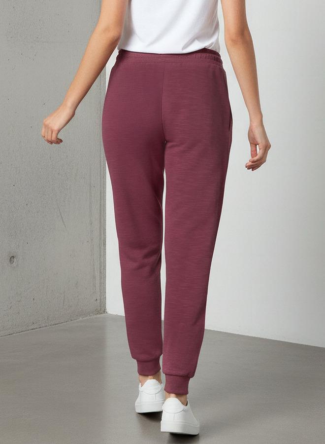 Kappa Logo Embroidered Regular Fit Joggers with Pockets - Image 3