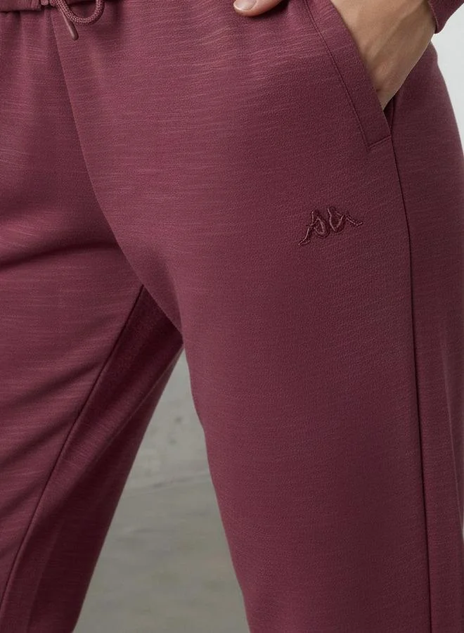 Kappa PINK Kappa Logo Embroidered Regular Fit Joggers with Pockets for Women | Best Price UAE