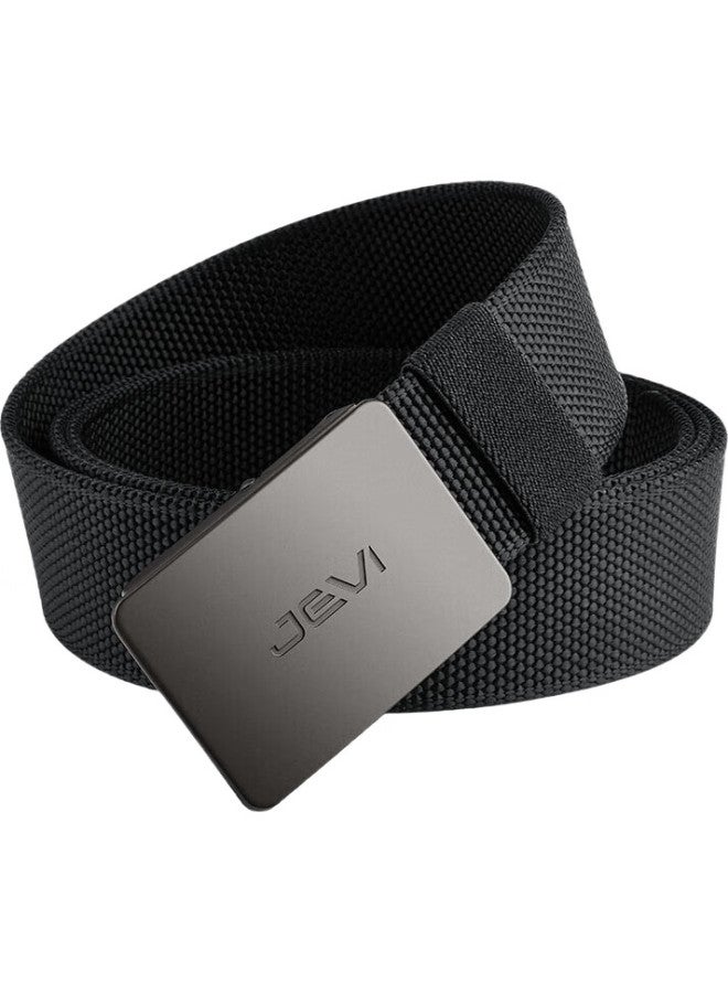 Jevi Men'S Thickened Nylon Belt, Casual Automatic Buckle Woven Canvas Belt, Workwear Denim Belt, Military Training Belt, Birthday Gift - Image 1
