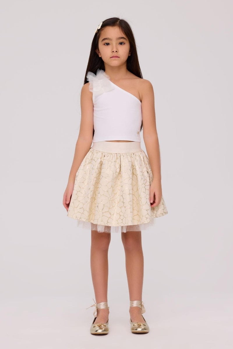 TYESS Girl Gold Skirt - Image 1