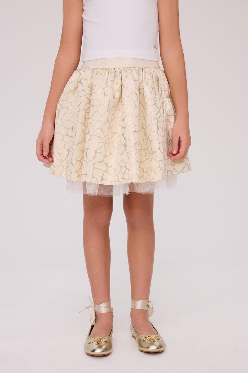 TYESS Girl Gold Skirt - Image 2
