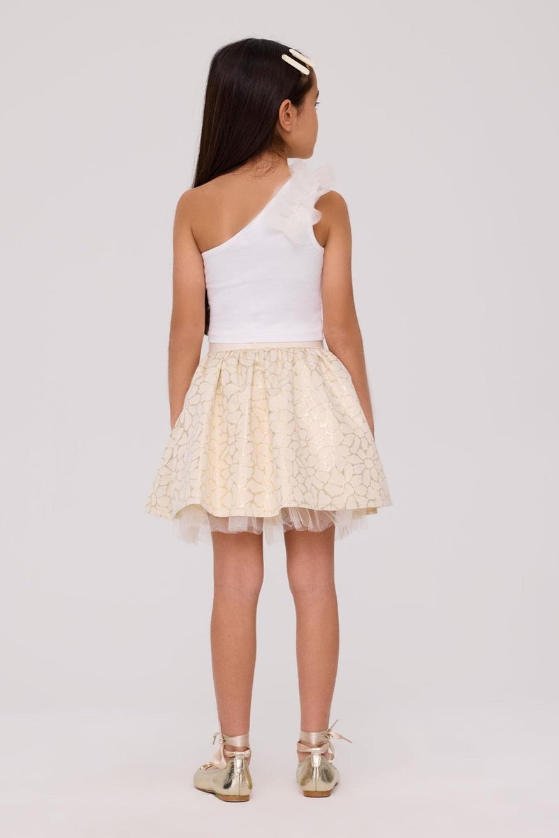 TYESS Girl Gold Skirt - Image 4
