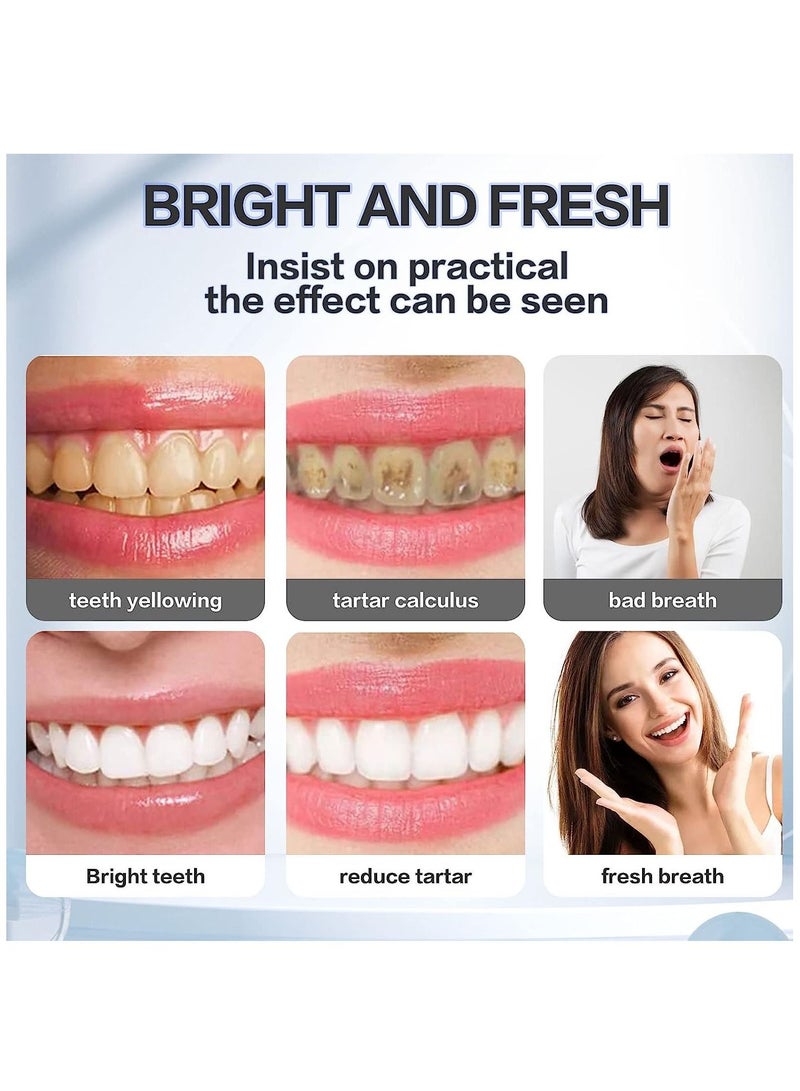 ALIVER Teeth Whitening Foam Toothpaste 60ml Blueberry Flavor Toothpaste Intensive Stain Removal Toothpaste Travel Friendly Easy to Use Oral Care Toothpaste Replacement Ultra-fine Mousse Foam  - Image 3