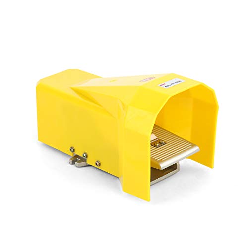 SNS 1/4" NPT Latching Pneumatic Foot Operated Pedal Valve Switch 5 Way 2 Position with Protective Shield FOV-N320AC - Image 1