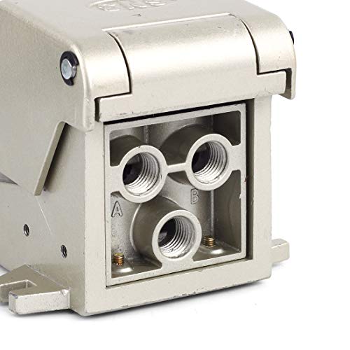 SNS 1/4" NPT Latching Pneumatic Foot Operated Pedal Valve Switch 5 Way 2 Position with Protective Shield FOV-N320AC - Image 3