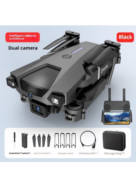 Product P5 With Obstacle Avoidance Function 4K HD Aerial Photography UAV Quadcopter Remote Control Aircraft Toy-Color:P5 Black -with 4K Dual Camera-Specifications:Single Electric Version