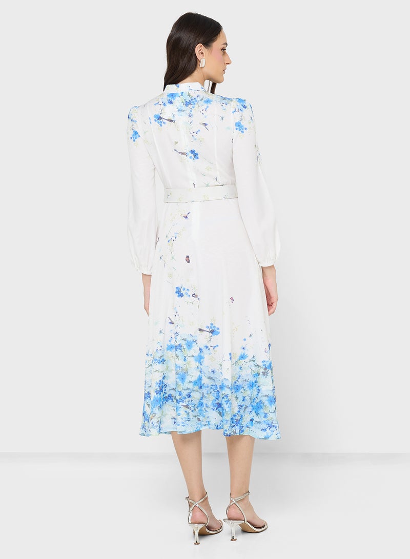 ايلا فستان بطبعة زهور - Image 2